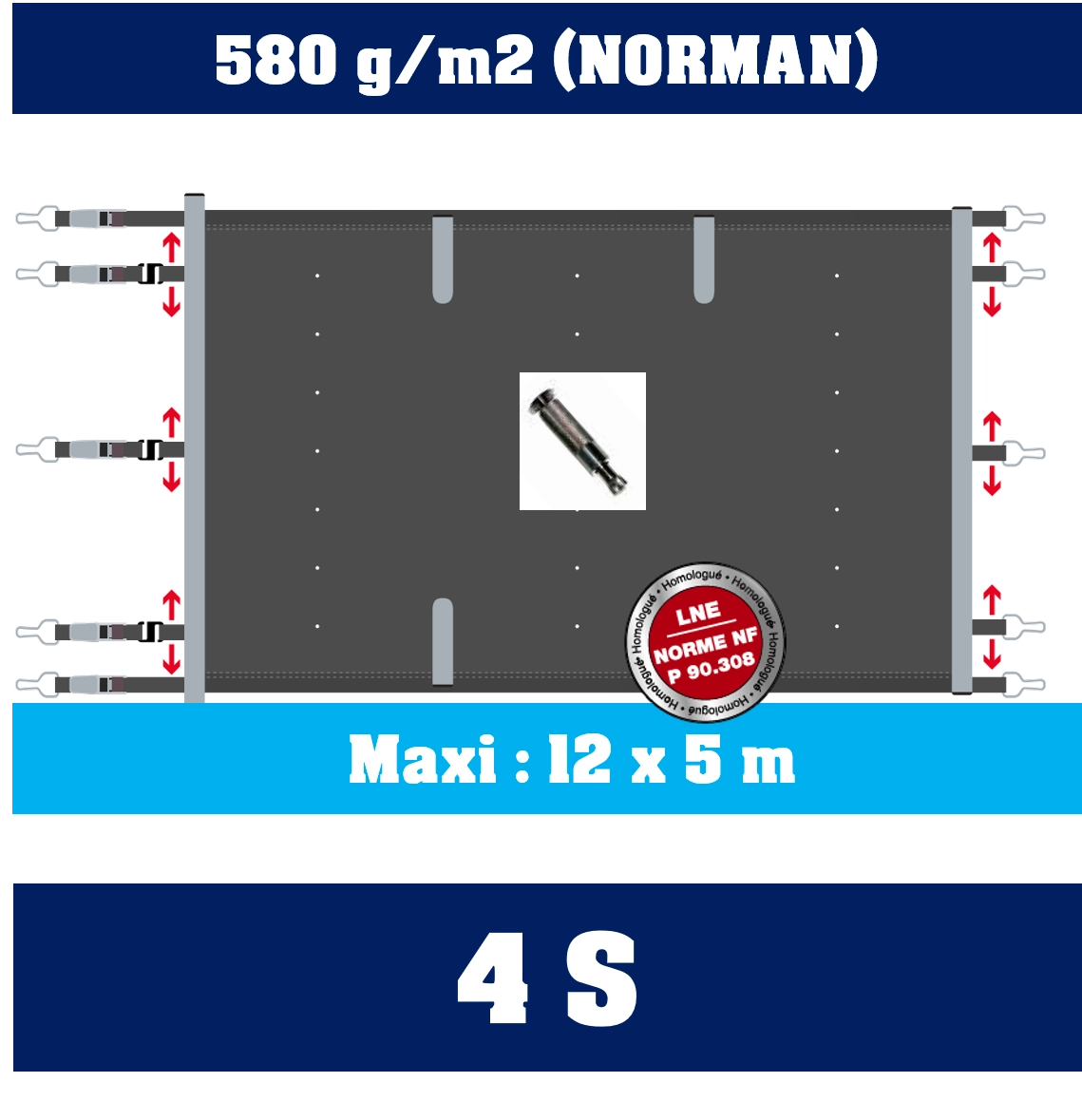 Bâche à Barres 4S Irricover 1 Bâche à Barres 4S Irricover