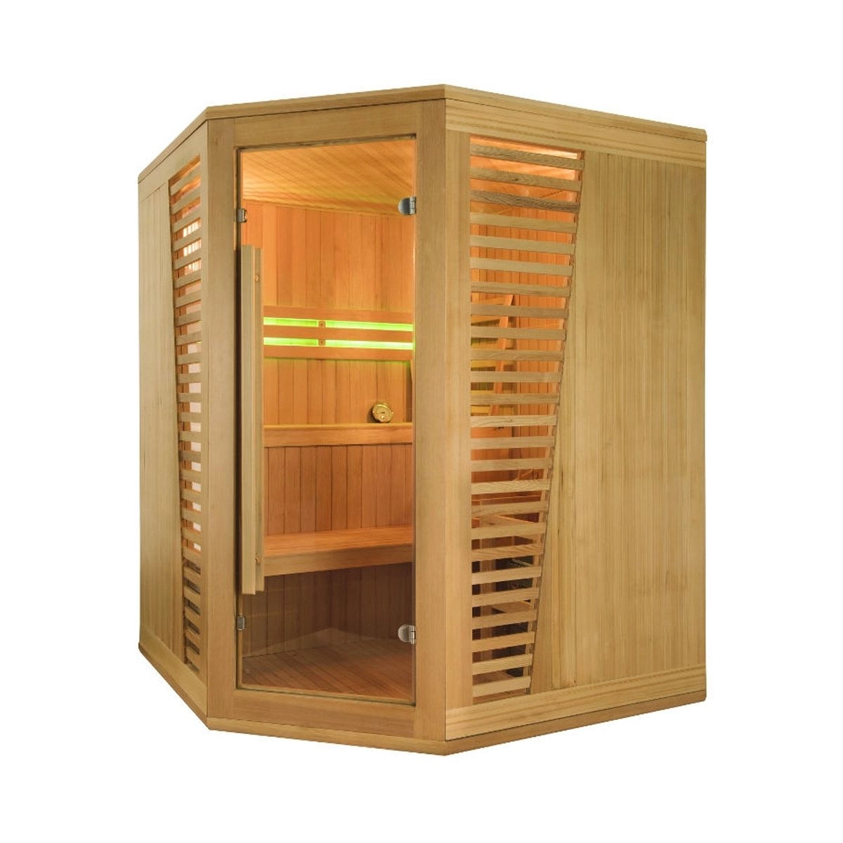 Sauna Traditionnel D'angle Venetian 3-4 Places 1 Sauna Traditionnel D'angle Venetian 3-4 Places