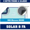 Bâche à Bulles 500 Microns Solar-8 Noire