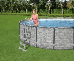 Piscine Hors-sol Steel Pro Max Ø4,88 X 1,22 M Bestway -Intex Soldes 5619E 2 34e4