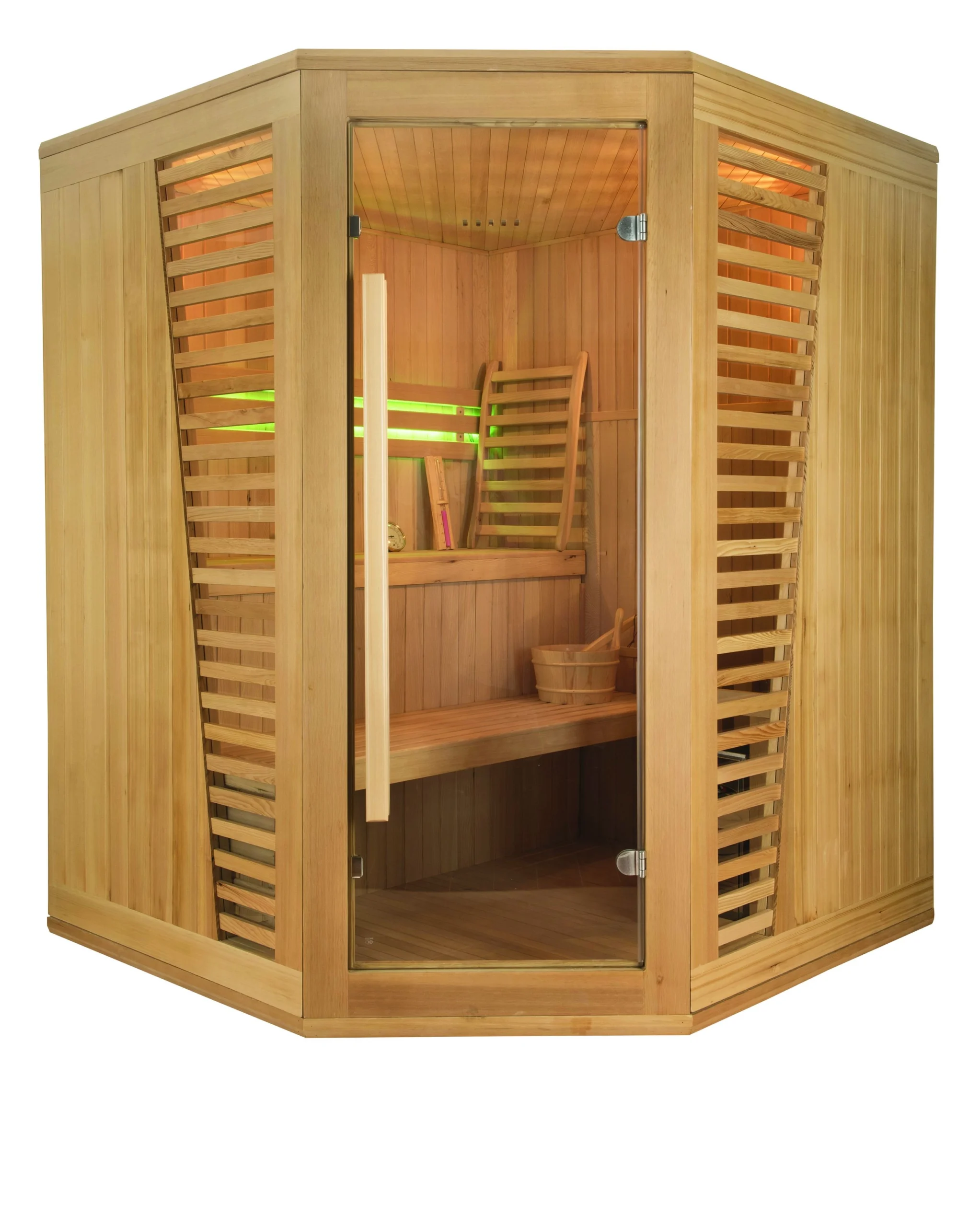 Sauna Traditionnel D'angle Venetian 3-4 Places 2 Sauna Traditionnel D'angle Venetian 3-4 Places – Image 2